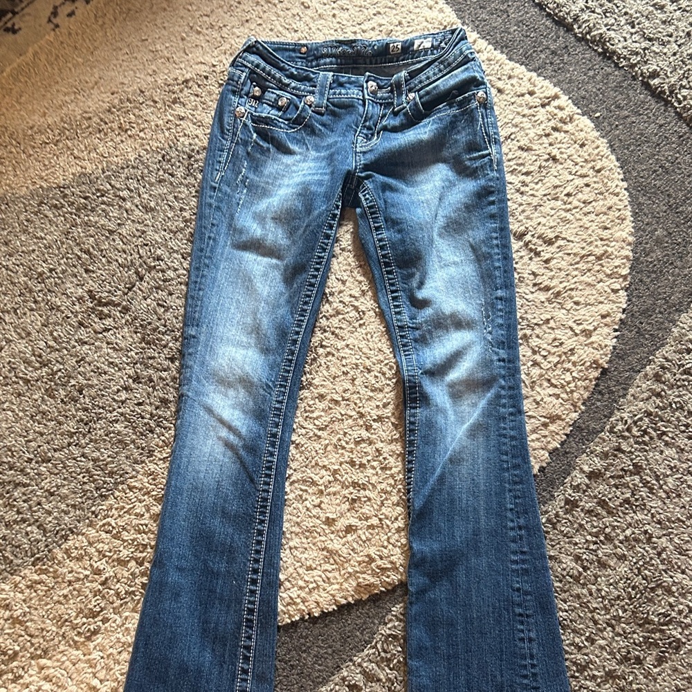 Miss Me Flare Jeans in Classic Blue